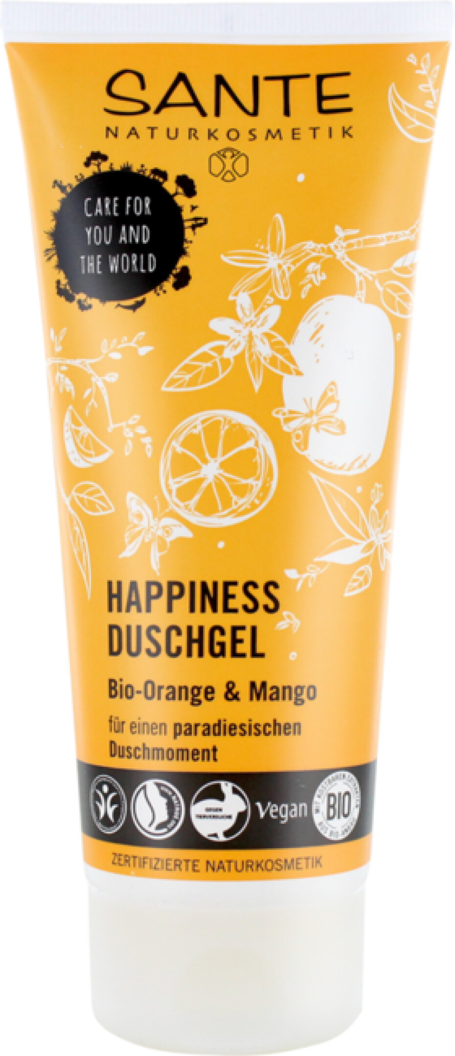 Sante Happiness sprchový gel Bio pomeranč a mango 200 ml - main (0)