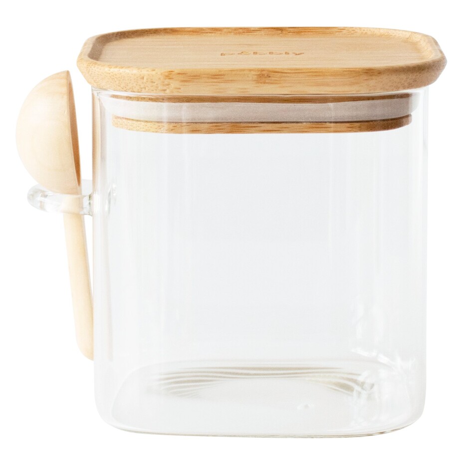 Dóza na kávu PKV-049 800 ml, sklo / bambus, Pebbly - main (0)
