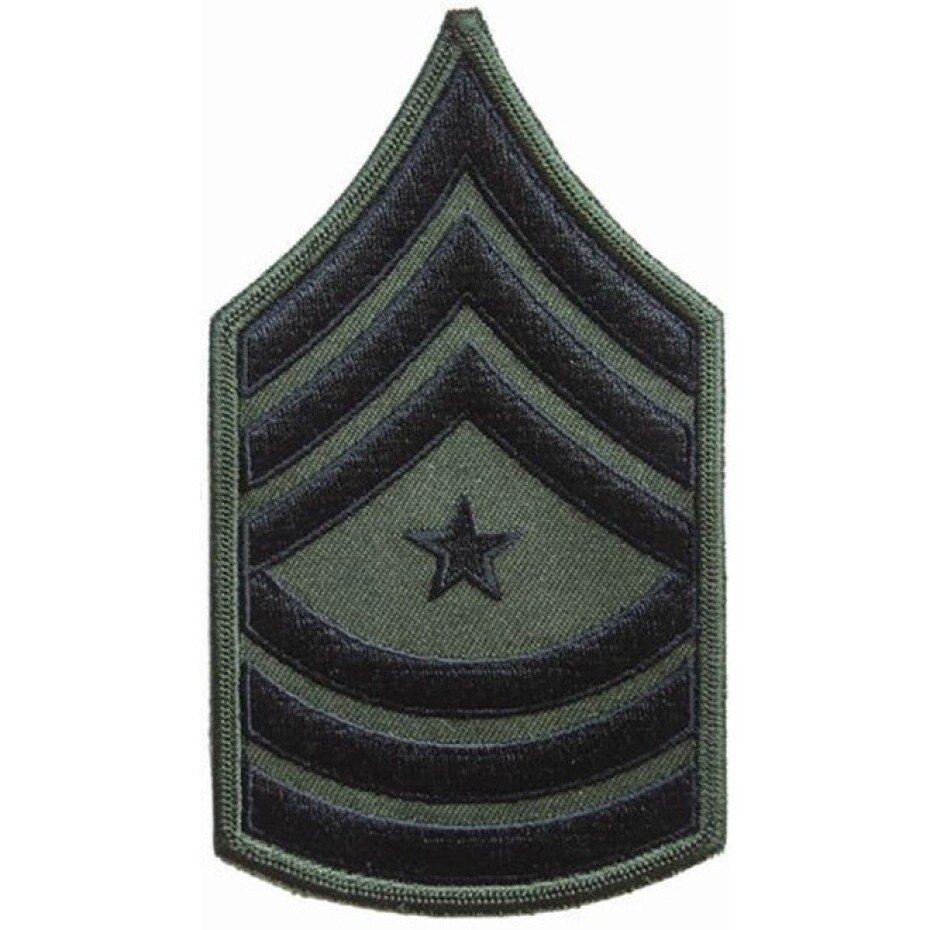 Nášivka: Hodnost US ARMY rukávová Sergeant Major olivová | černá - main (0)