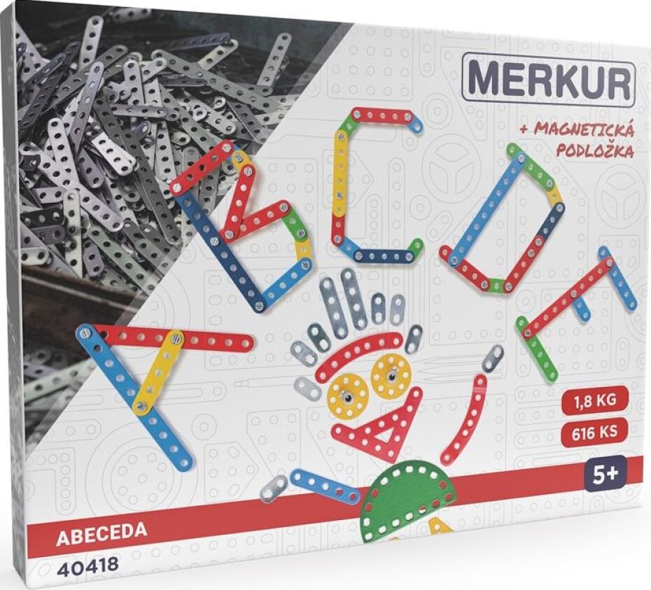 Merkur Abeceda s magnetickou podložkou, 616 dílů - main (0)