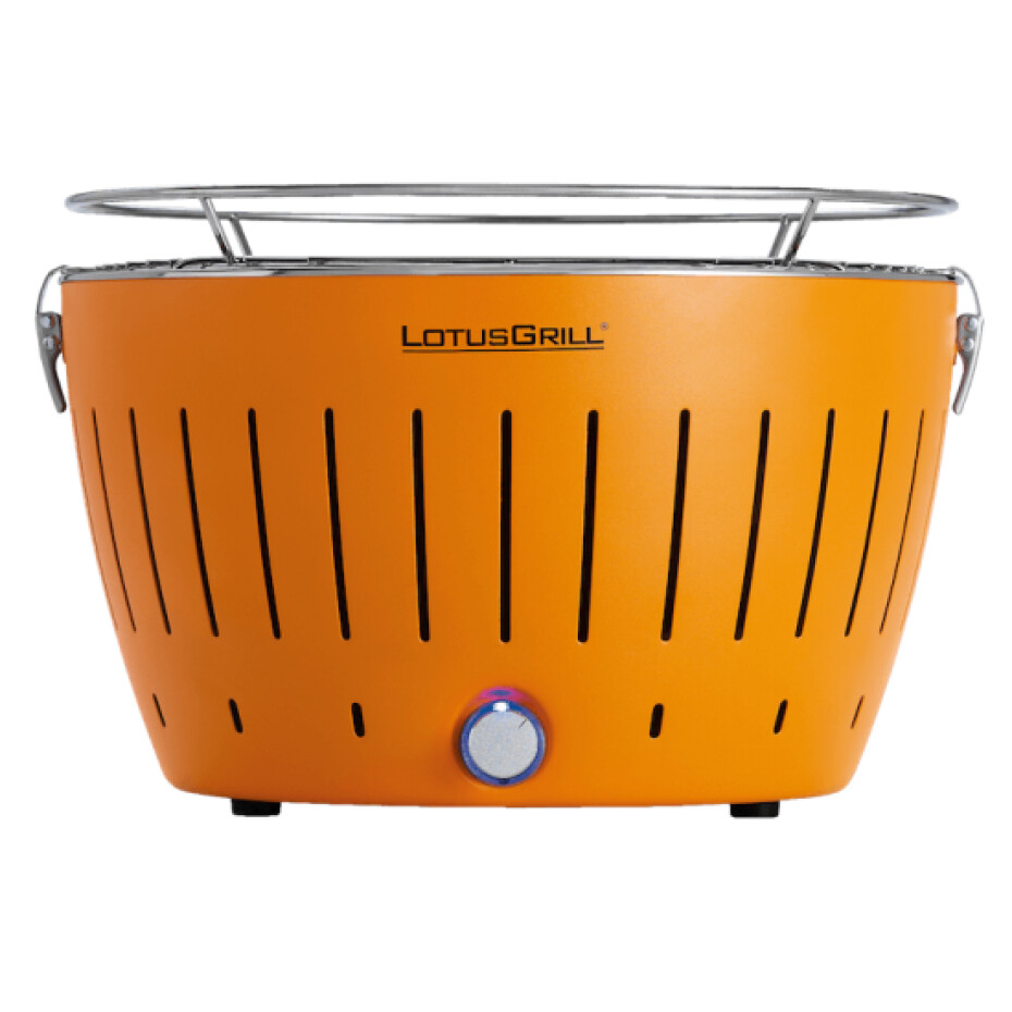 Stolní gril na uhlí, bezkouřový, oranžová, LotusGrill - main (0)