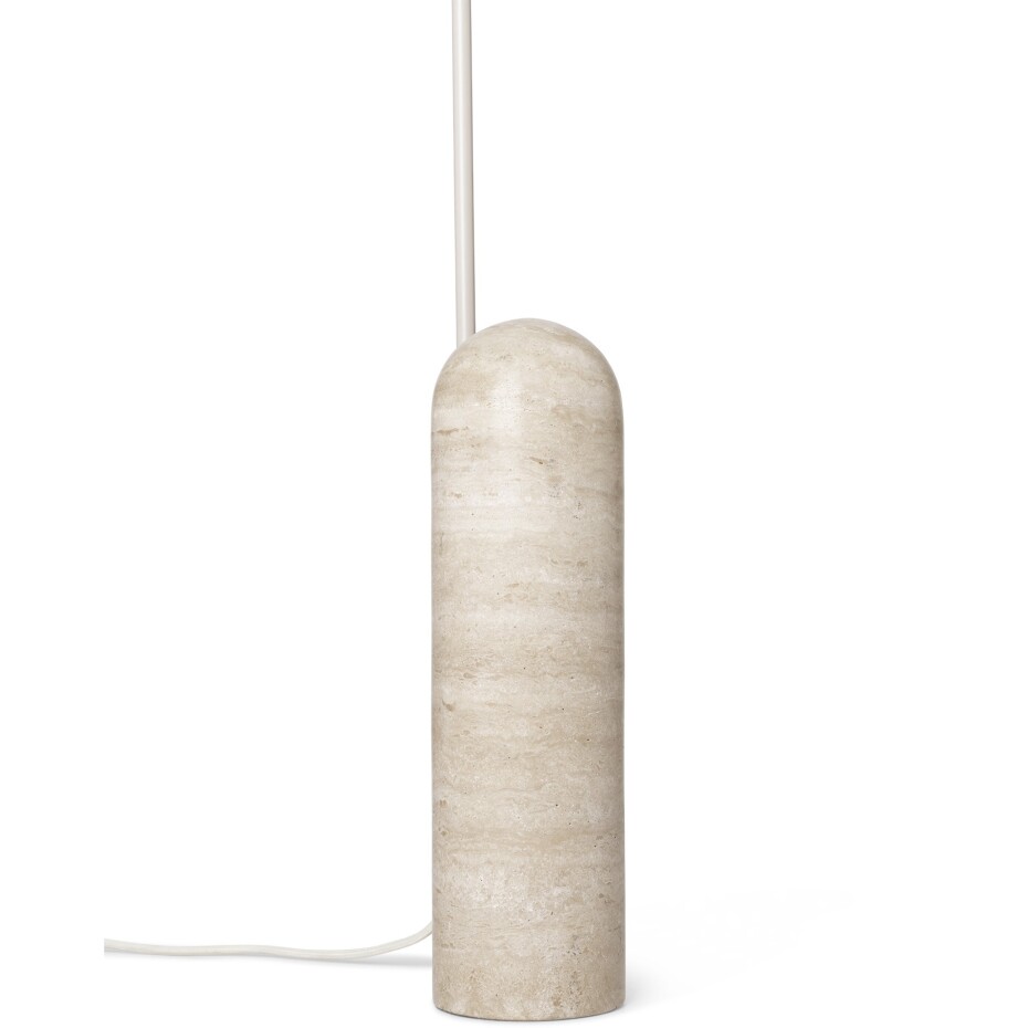 Stojací lampa ARUM 136 cm, kašmírová, travertin / hliník, ferm LIVING - main (4)