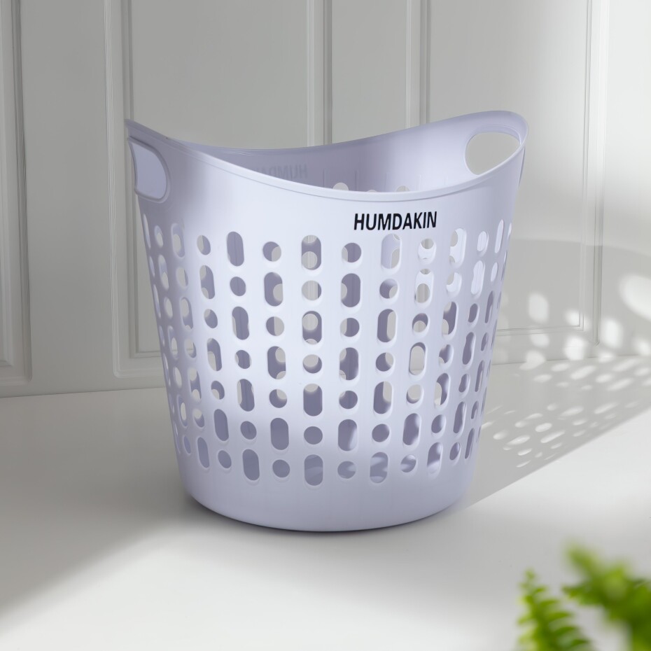 Koš na prádlo 40 cm, modrá, plast, Humdakin - main (1)