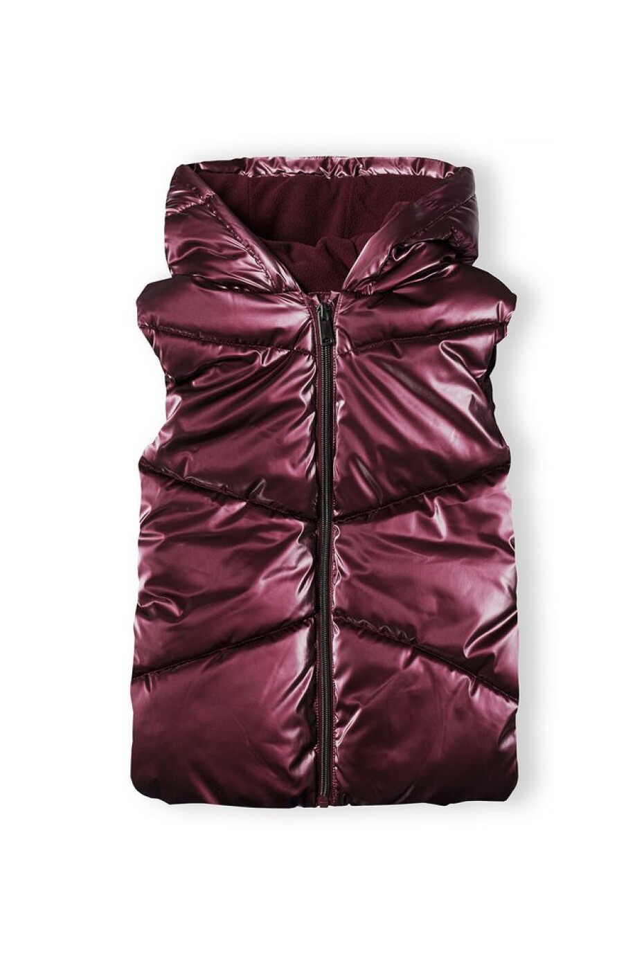 Vesta dívčí prošívaná Puffa s chlupatou podšívkou, Minoti, 16gilet 5, fialová - 92/98 | 2/3let - main (0)