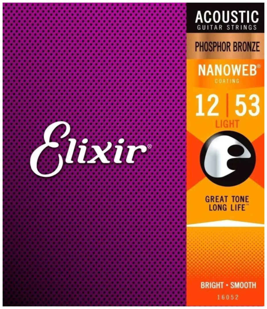 Elixir Acoustic Phosphor Bronze with NANOWEB .012 - .053 - main (0)