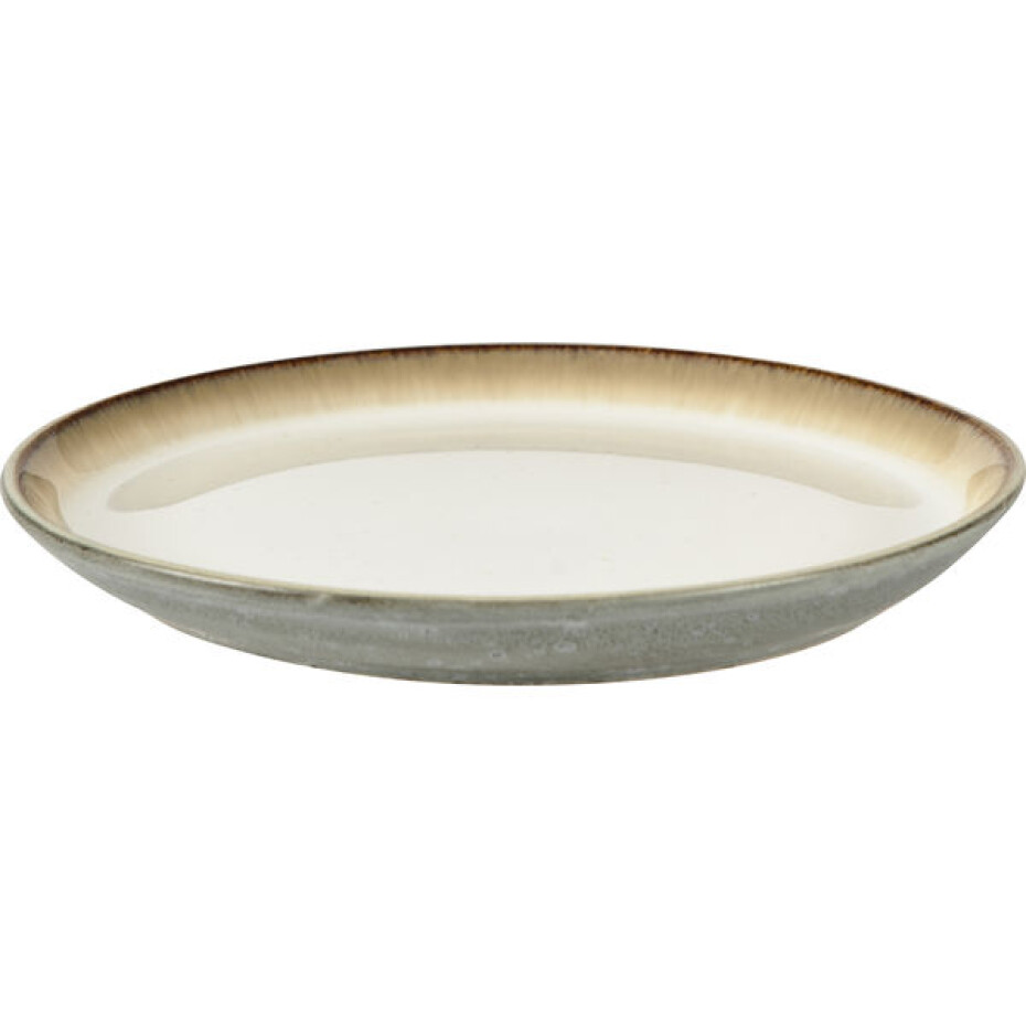Servírovací talíř 17 cm, šedá / krémová, Bitz - main (1)