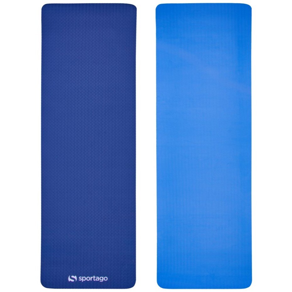 Podložka na cvičení Sportago TPE Yoga dvouvrstvá 173x61x0,6 cm Modrá - main (12)