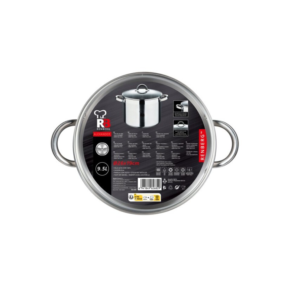 RENBERG Hrnec s poklicí Alexander 26 cm  RB-2208 - main (1)