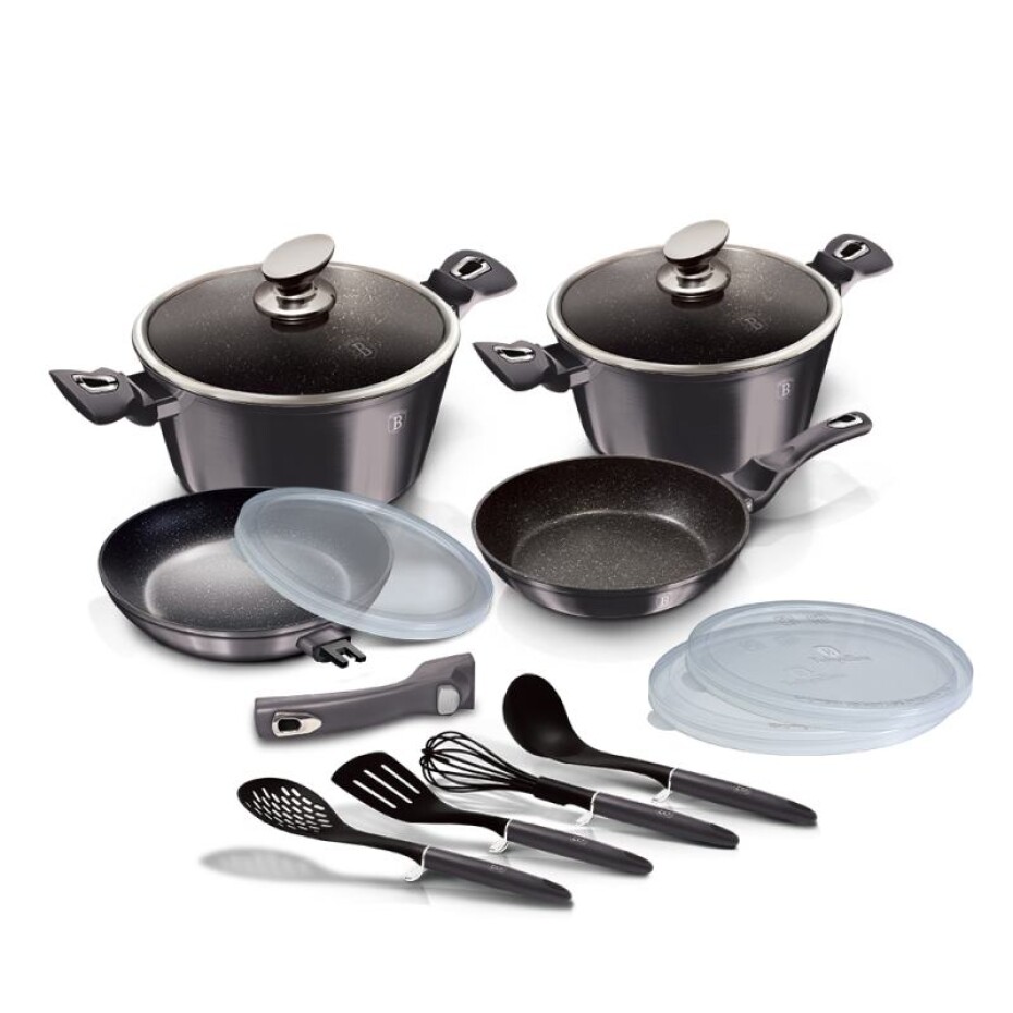 BERLINGERHAUS Sada nádobí s mramorovým povrchem 13 ks Carbon PRO Line BH-7059 - main (5)