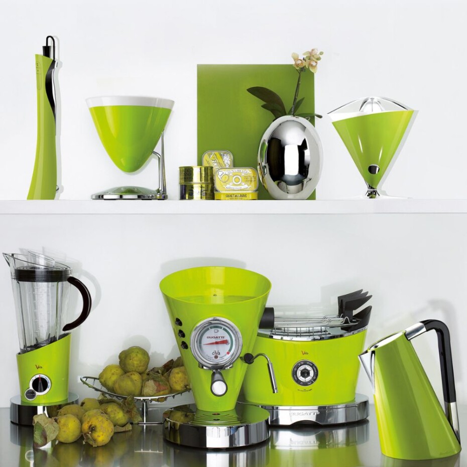 Stolní mixér VELA EVOLUTION 1,5 l, jablečně zelená, nerezová ocel, Bugatti - main (1)