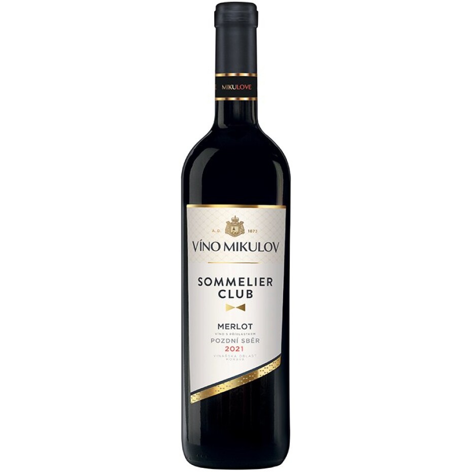 Víno Mikulov Sommelier Club Merlot 2021 pozdní sběr - main (0)