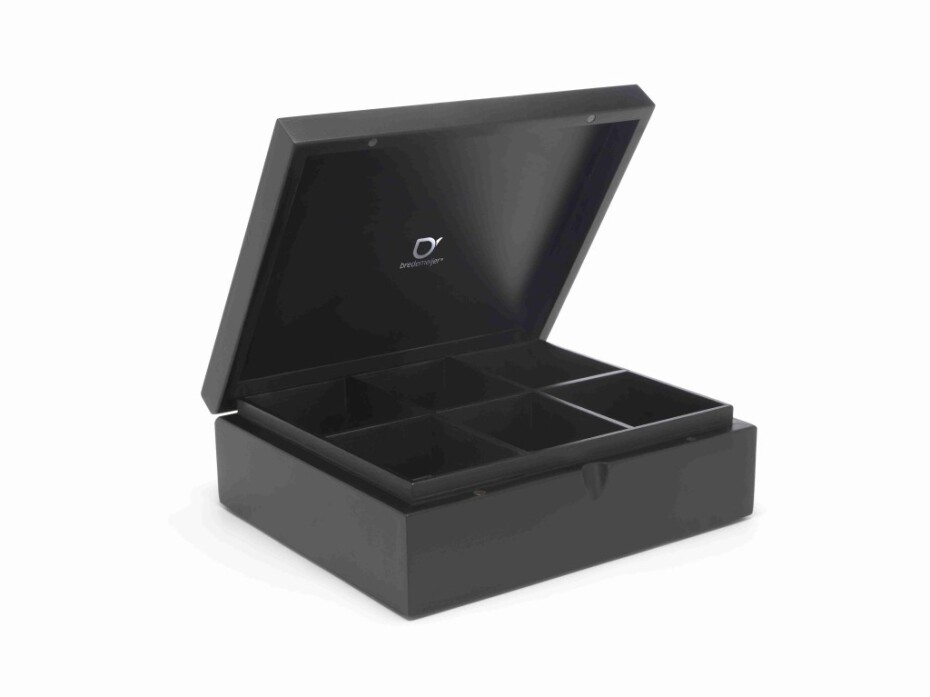 Organizér na čajové sáčky, 6 přihrádek, černá, Bredemeijer - main (0)