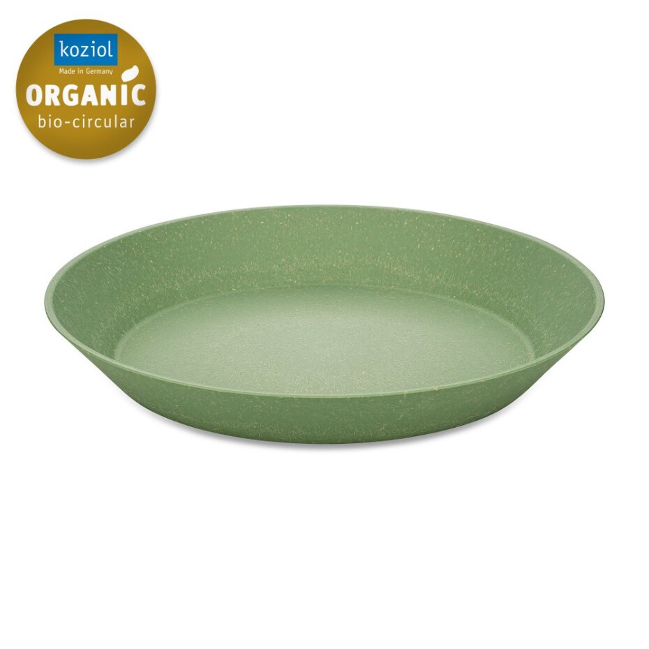 Hluboký talíř CONNECT 24 cm, sada 4 ks, přírodní listově zelená, Koziol - main (1)