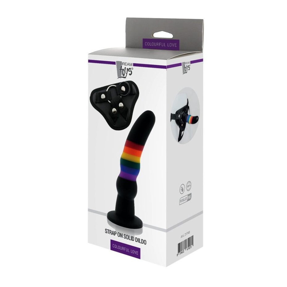 Dream Toys Colourful Love Strap On Solid - main (2)