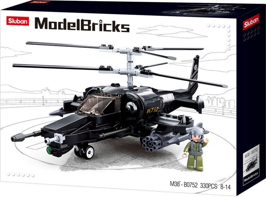 Sluban Model Bricks Army M38-B0752 Bojový vrtulník - main (0)