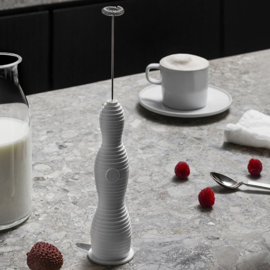 Napěňovač mléka PULCINA, bílá, Alessi - main (1)