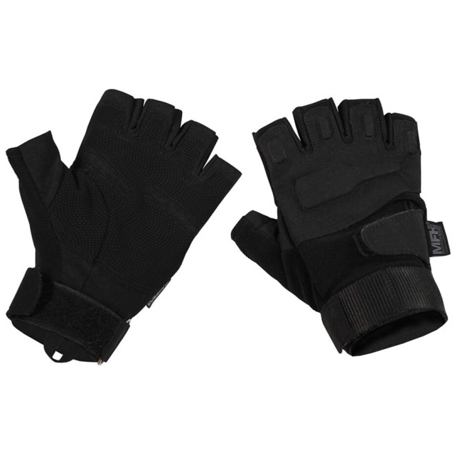 Rukavice taktické bezprsté PROTECT černé XL - main (0)