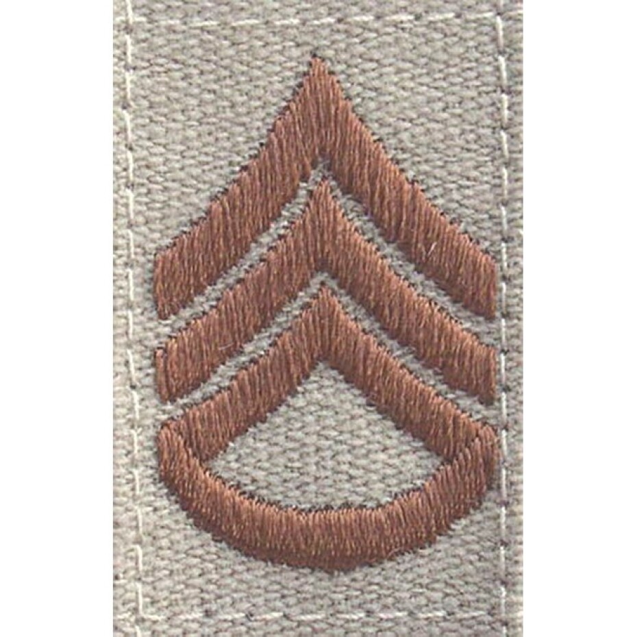 Nášivka: Hodnost US ARMY límcová Staff Sergeant béžová | hnědá - main (0)