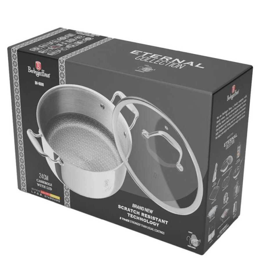 BERLINGERHAUS Kastrol s poklicí a nepřilnavým povrchem 24 cm Eternal Collection BH-8509 - main (1)