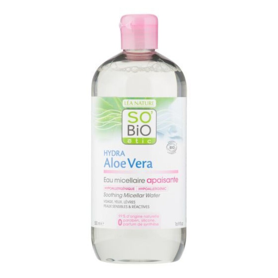 Micelární voda Aloe Vera zklidňující SO´BIO étic  500ml - main (0)