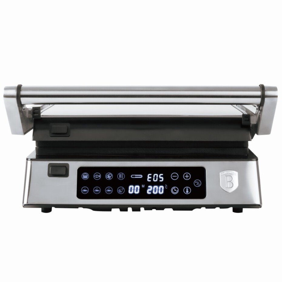 BERLINGERHAUS Kontaktní gril elektrický s nepřilnavým povrchem 2000 W Stainless Steel BH-9603 - main (5)