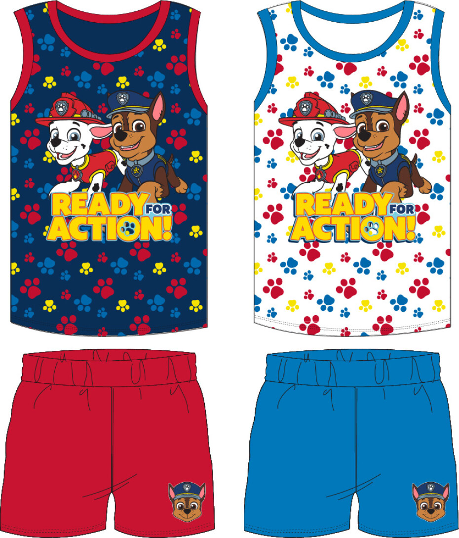 Paw Patrol - Tlapková patrola -Licence Chlapecký komplet - Paw Patrol 52041178, bílá / modrá Barva: Bílá, Velikost: 128 - main (0)