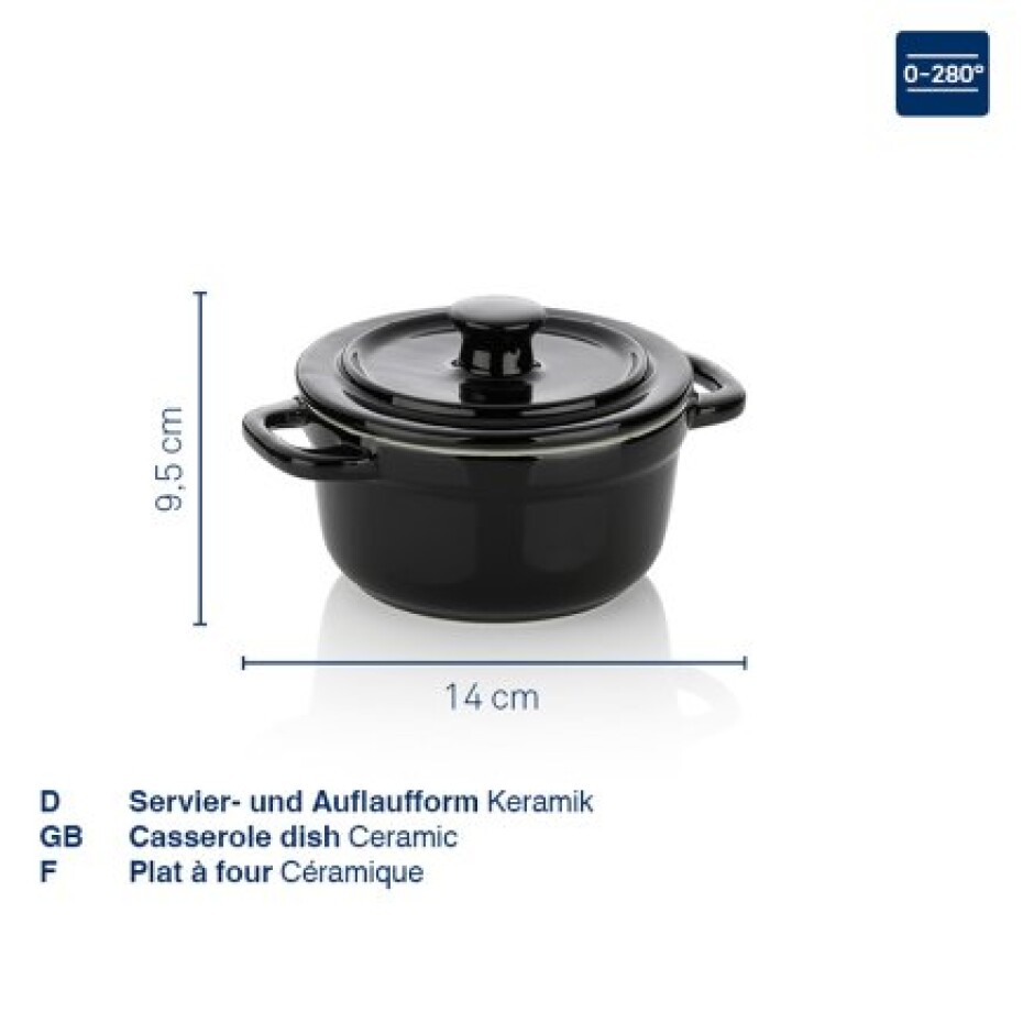 KELA Zapékací miska pekáček s poklicí MALIN 14 x 9,5 cm červená KL-11839 - main (3)
