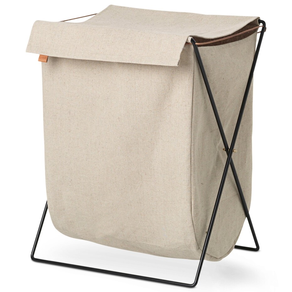 Koš na prádlo HERMAN 65 cm, železo / bavlna, ferm LIVING - main (0)