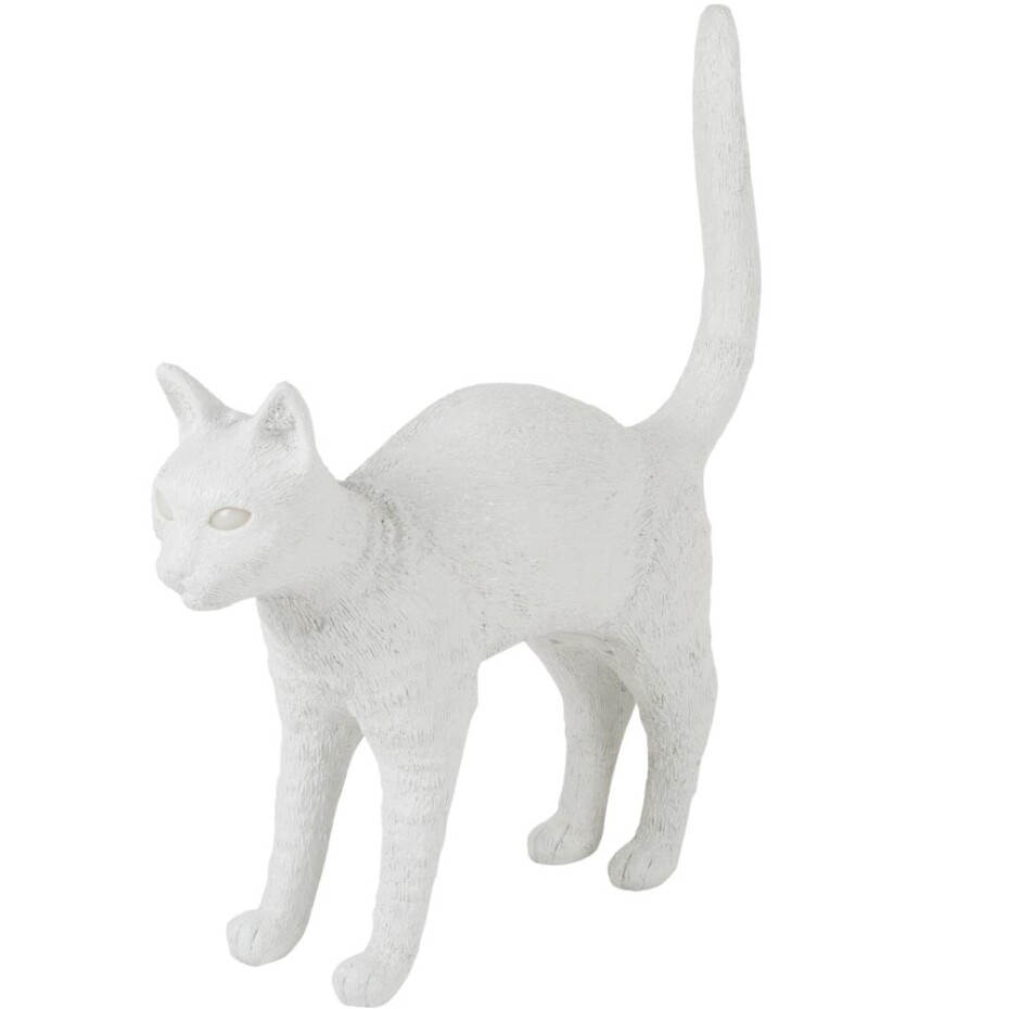 Stolní lampa JOBBY THE CAT 52 cm, LED, bílá, Seletti - main (0)