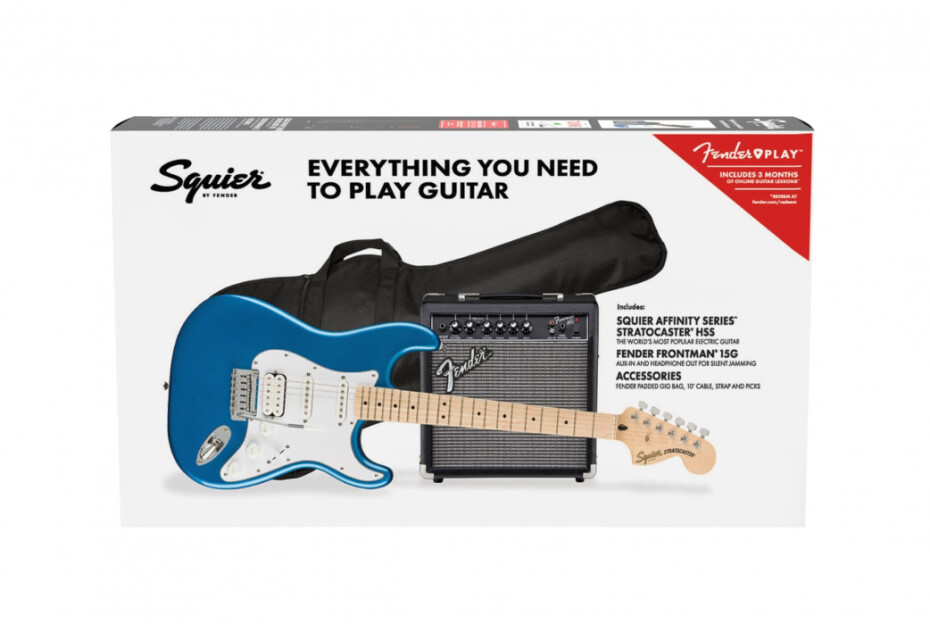 Fender Squier Affinity Series Stratocaster HSS Pack - Lake Placid Blue - main (0)
