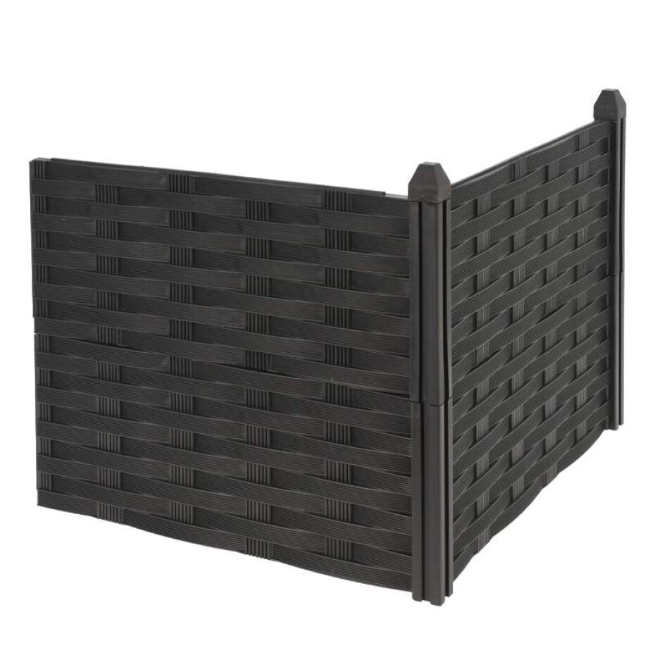 PROGARDEN Vyvýšený záhon 45 x 45 x 18 cm černý plast KO-R10000250 - main (2)