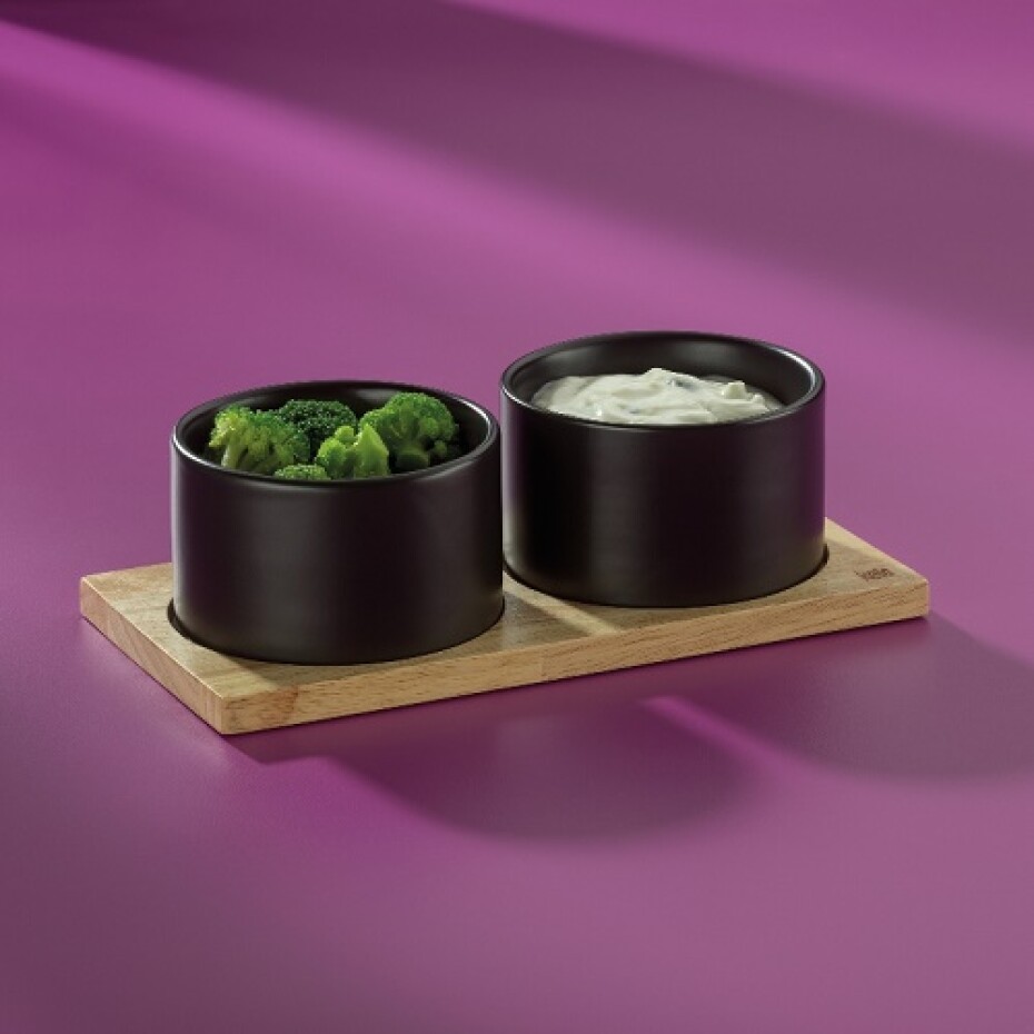 KELA Sada misek Gunten porcelán černý 3 kusy 23,5x12,0x7,5cm 10,0cm KL-10069 - main (2)