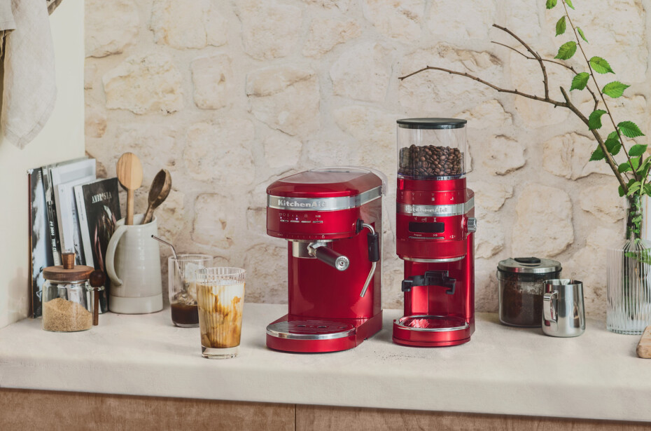 Pákový kávovar ARTISAN 5KES6503ECA, červená metalíza, KitchenAid - main (3)