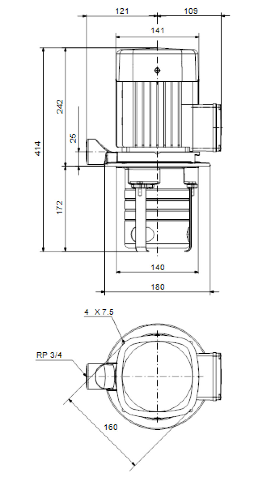 Čerpadlo GRUNDFOS MTH4-3/3 A-W-A-AQQV 230/400V 50/60 (98993037) - main (2)