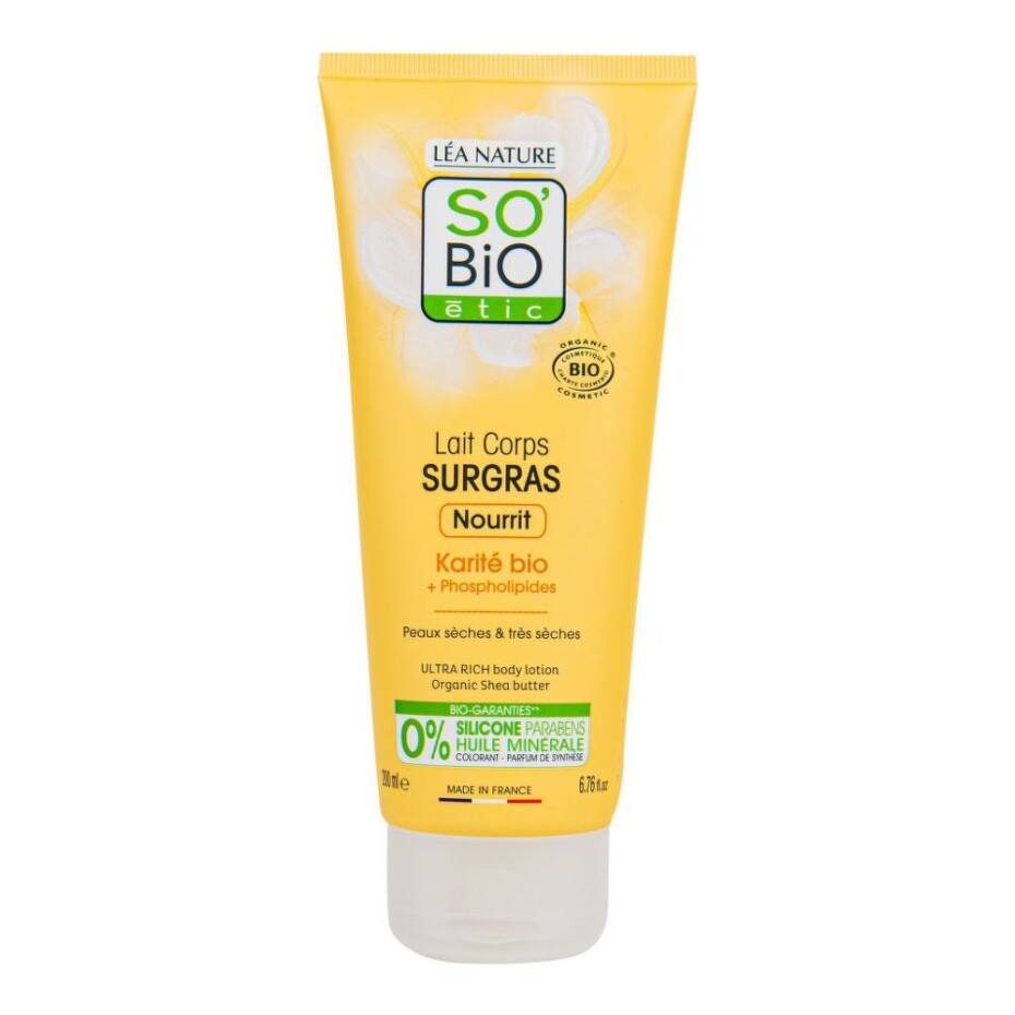 SO’Bio étic Ultra výživné tělové mléko s karité 200ml - main (0)