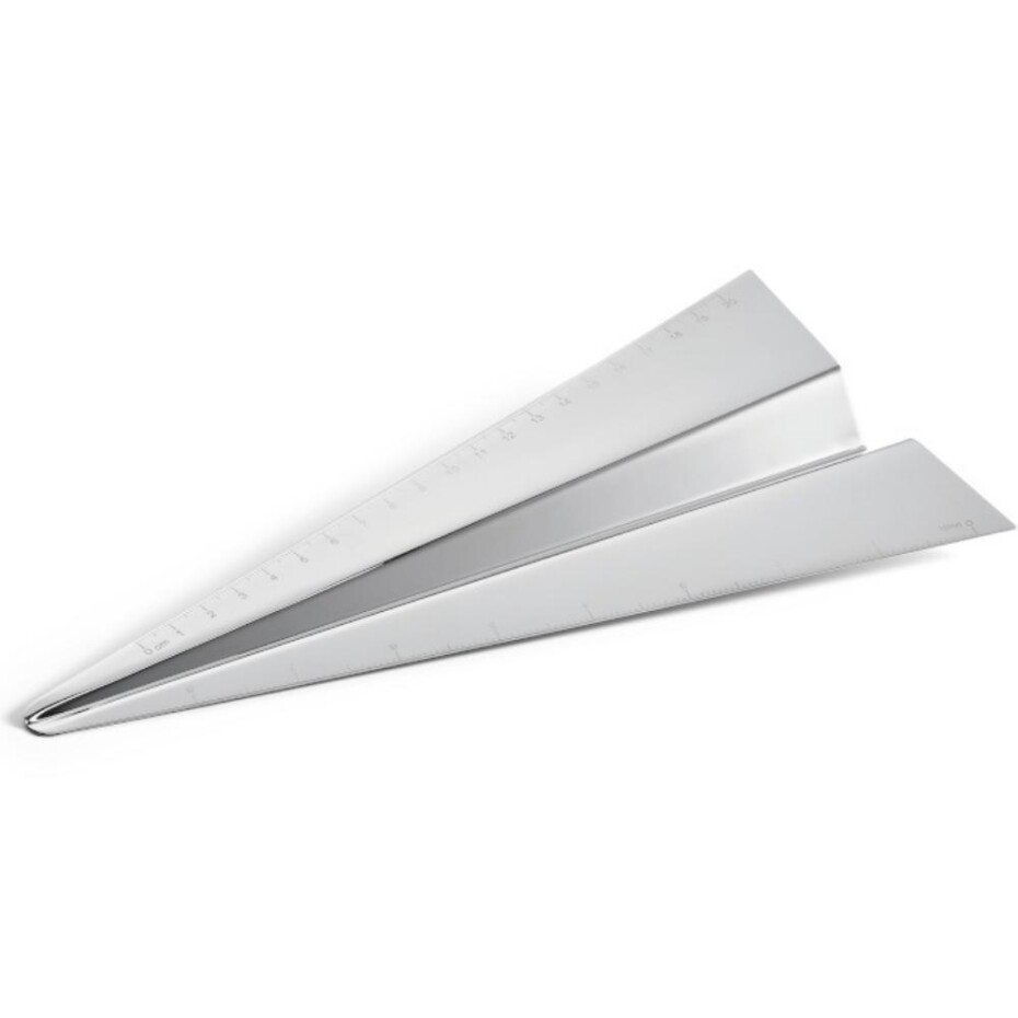 Pravítko AIRPLANE 25 cm, stříbrná, Philippi - main (0)