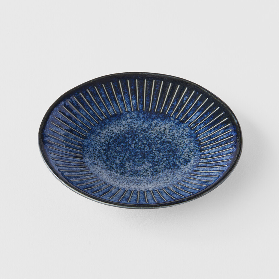 Podšálek RIDGED INDIGO 12 cm, MIJ - main (2)