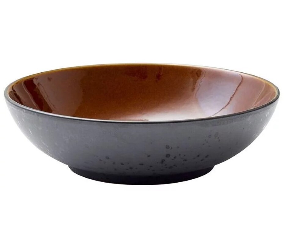 Mísa na salát 24 cm, černá / jantarová, Bitz - main (0)