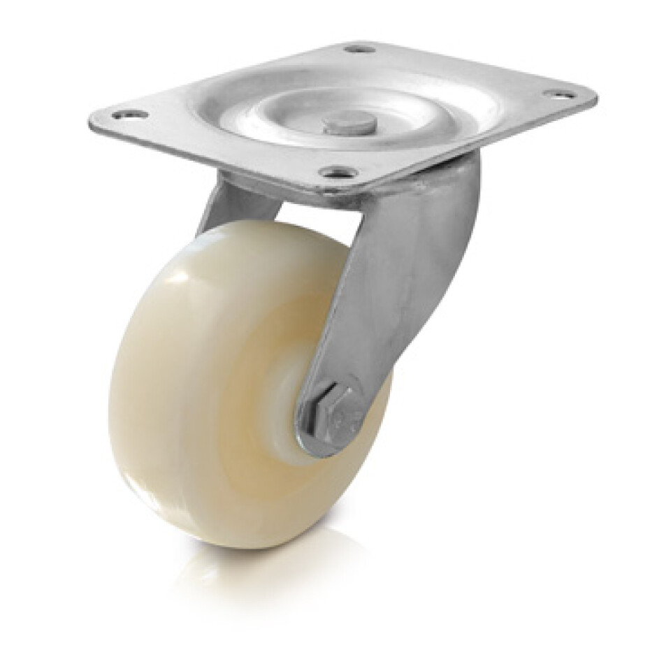 ERBA Kolo nylonové bílé otočné 100 mm / 150 kg ER-33342 - main (0)