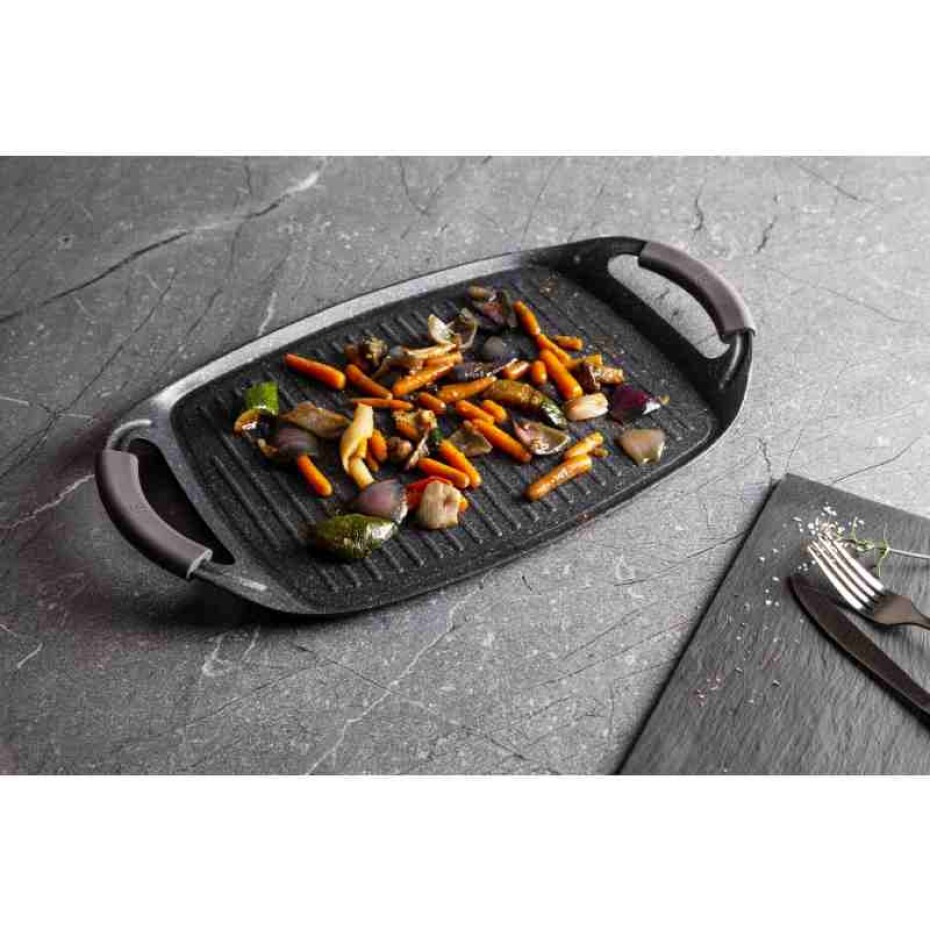 BERLINGERHAUS Grilovací deska s mramorovým povrchem Carbon PRO Line 47 cm BH-6922 - main (3)
