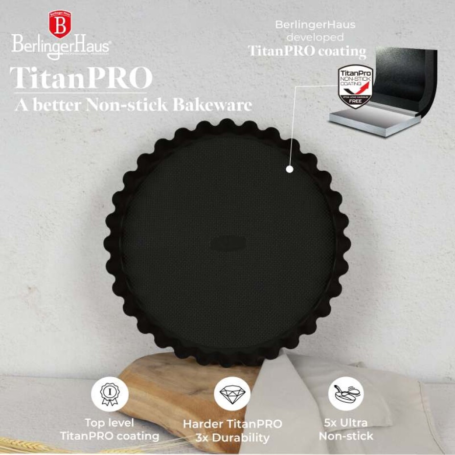 BERLINGERHAUS Forma na koláč s titanovým povrchem Matte Black Collection BH-8635 - main (6)