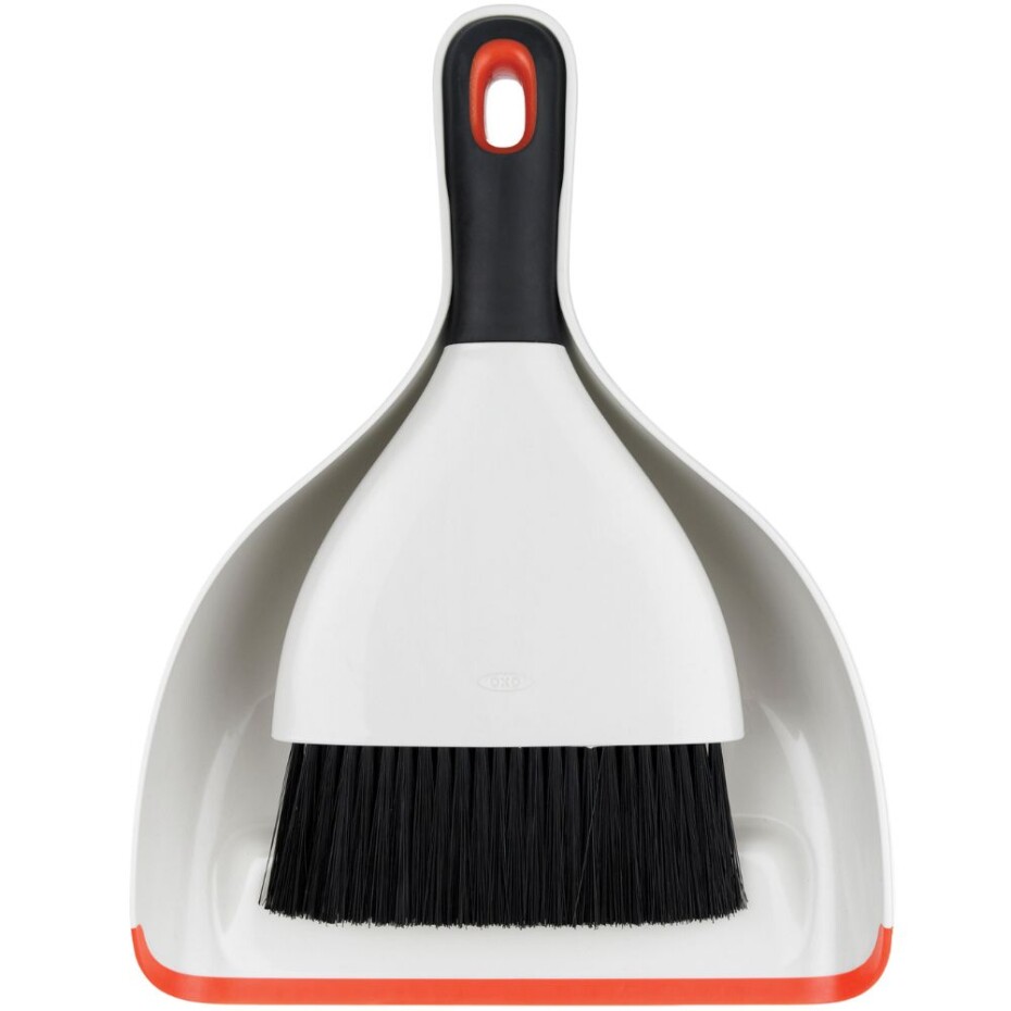 Sada lopatky a smetáčku GOOD GRIPS 30 cm, bílá, plast, OXO - main (0)