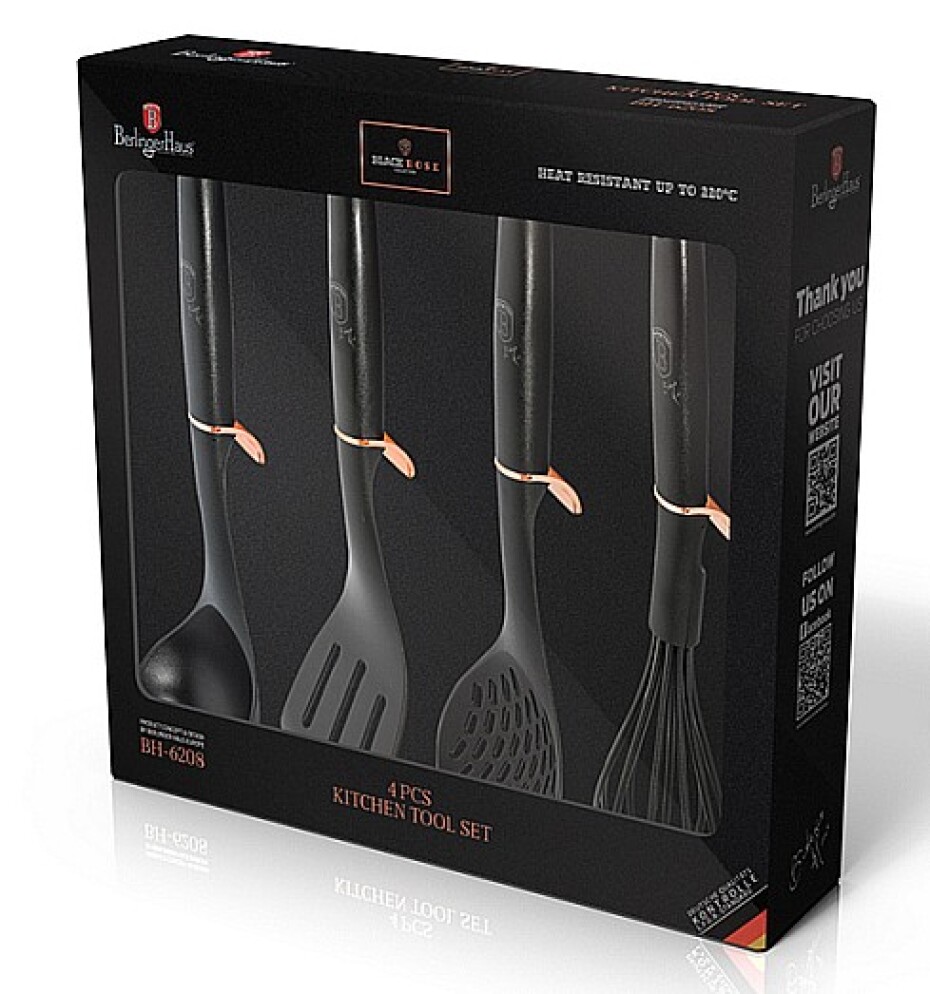 BERLINGERHAUS Kuchyňské náčiní sada 4 ks Black Rose Collection BH-6208 - main (5)