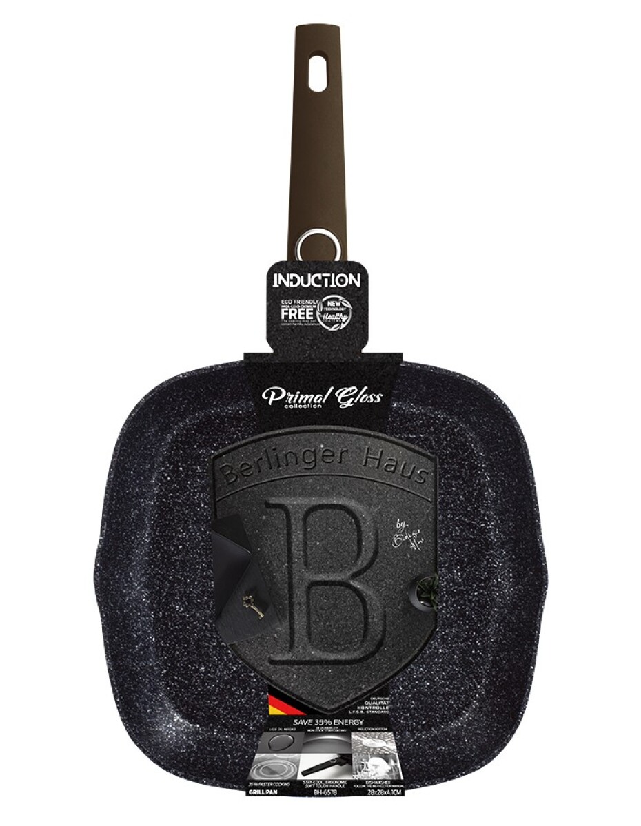 BERLINGERHAUS Pánev grilovací s titanovým povrchem 28 cm Primal Gloss Collection BH-6578 - main (5)