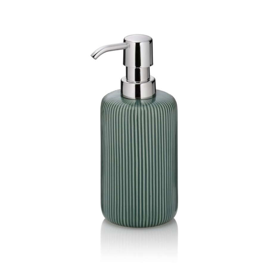 KELA Dávkovač mýdla Ava keramika zelená 350 ml KL-24417 - main (1)