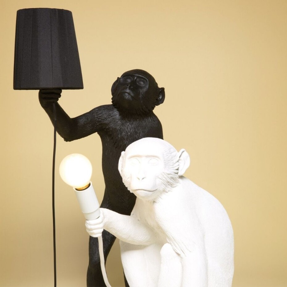 Stolní lampa MONKEY STANDING 54 cm, černá, Seletti - main (2)
