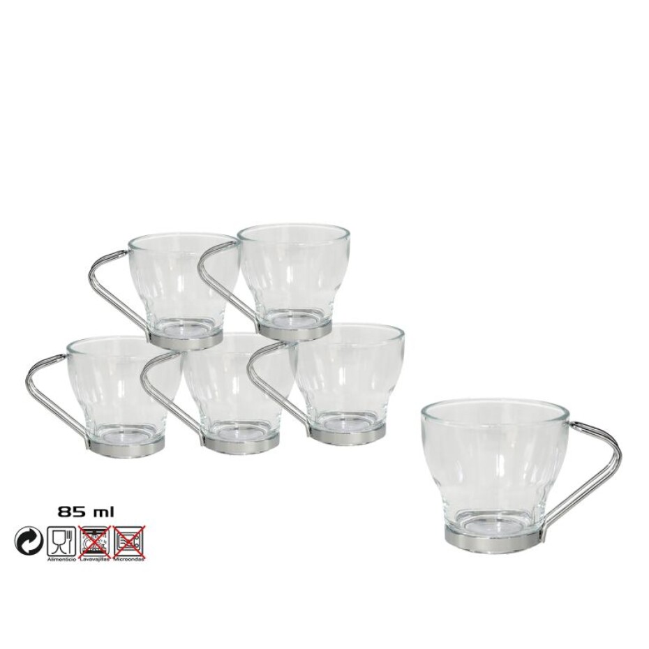 BERGNER Hrnek na espresso skleněný 85 ml sada 6 ks 8430540233620 - main (0)