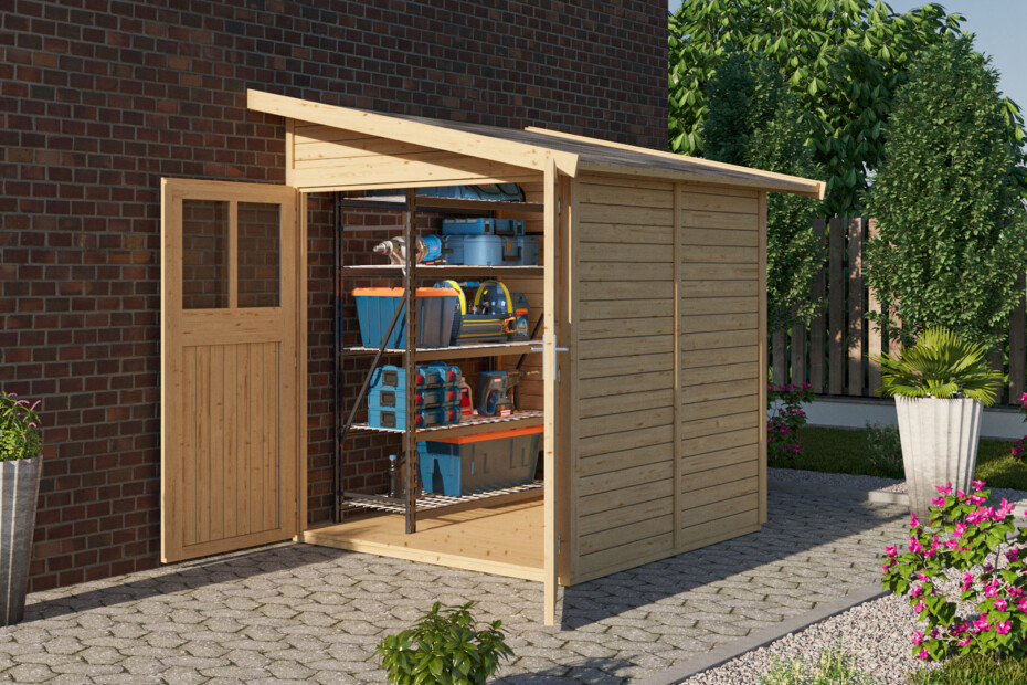 Dřevěný domek KARIBU WANDLITZ 2 (54600) natur LG3072 - main (3)