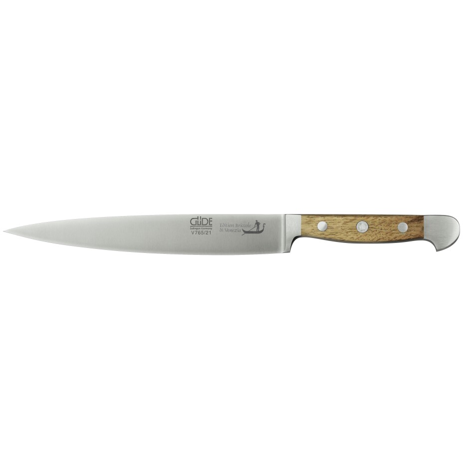 Nůž na šunku ALPHA BRICOLE DI VENEZIA 21 cm, hnědá, Güde Solingen - main (6)