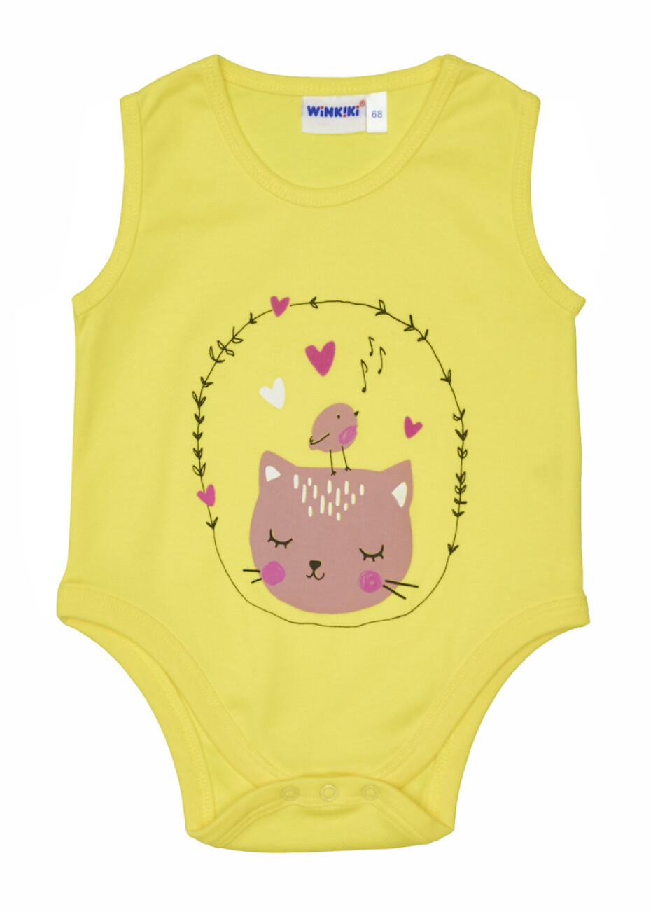Kojenecké body - WINKIKI WNG 91300, žlutá Barva: Žlutá, Velikost: 92 - main (1)